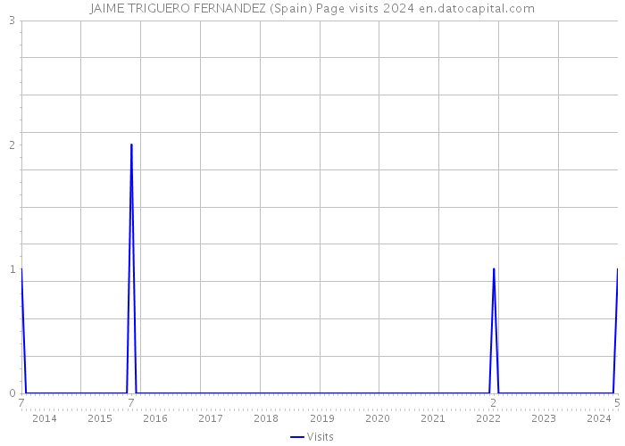 JAIME TRIGUERO FERNANDEZ (Spain) Page visits 2024 