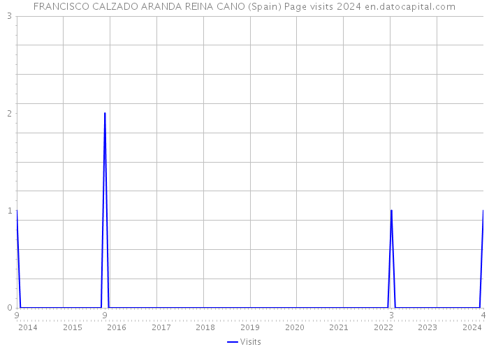 FRANCISCO CALZADO ARANDA REINA CANO (Spain) Page visits 2024 
