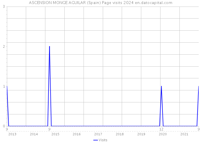 ASCENSION MONGE AGUILAR (Spain) Page visits 2024 