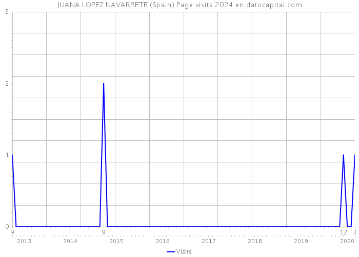 JUANA LOPEZ NAVARRETE (Spain) Page visits 2024 