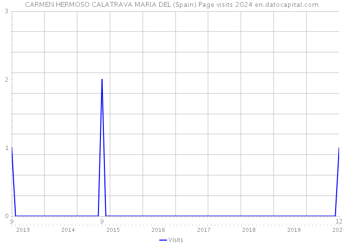 CARMEN HERMOSO CALATRAVA MARIA DEL (Spain) Page visits 2024 