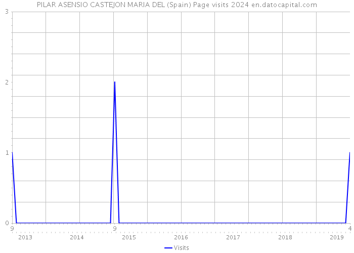 PILAR ASENSIO CASTEJON MARIA DEL (Spain) Page visits 2024 