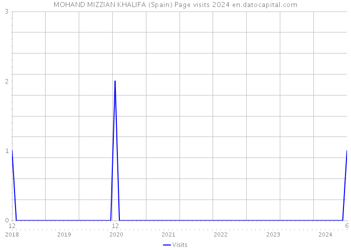 MOHAND MIZZIAN KHALIFA (Spain) Page visits 2024 