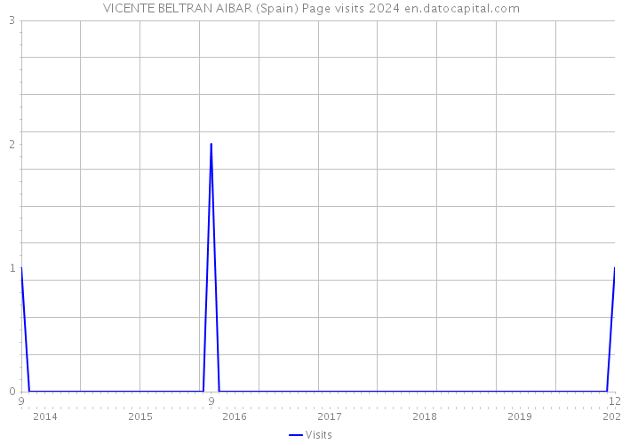 VICENTE BELTRAN AIBAR (Spain) Page visits 2024 