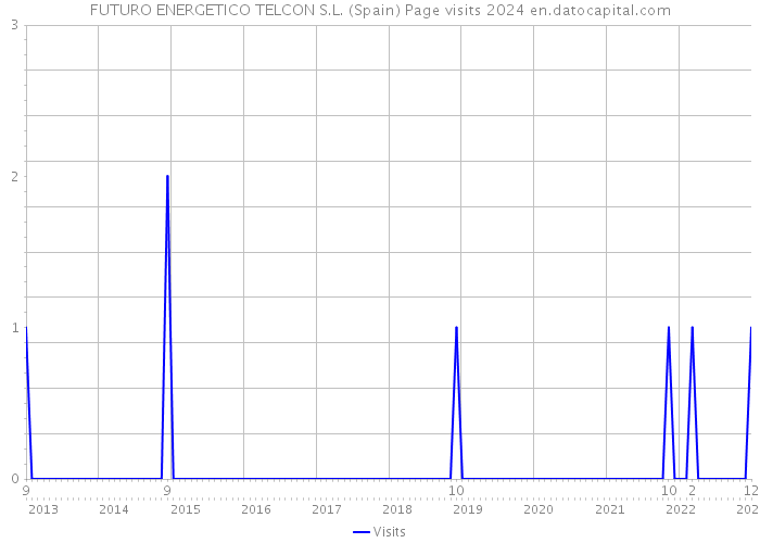 FUTURO ENERGETICO TELCON S.L. (Spain) Page visits 2024 