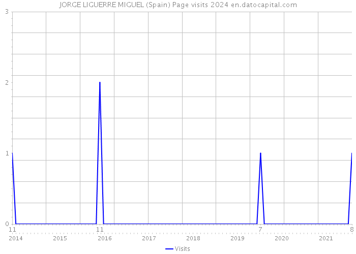 JORGE LIGUERRE MIGUEL (Spain) Page visits 2024 