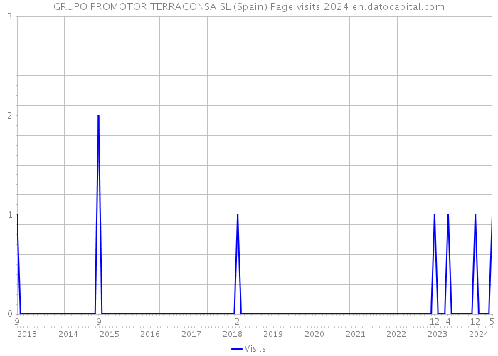 GRUPO PROMOTOR TERRACONSA SL (Spain) Page visits 2024 