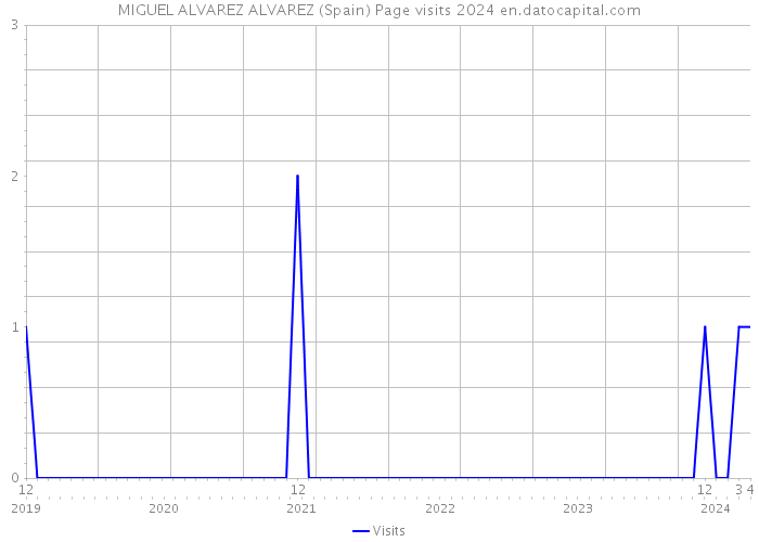 MIGUEL ALVAREZ ALVAREZ (Spain) Page visits 2024 