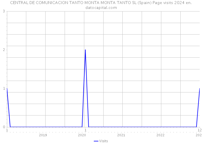 CENTRAL DE COMUNICACION TANTO MONTA MONTA TANTO SL (Spain) Page visits 2024 
