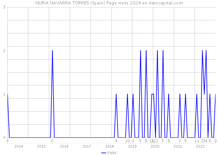 NURIA NAVARRA TORRES (Spain) Page visits 2024 