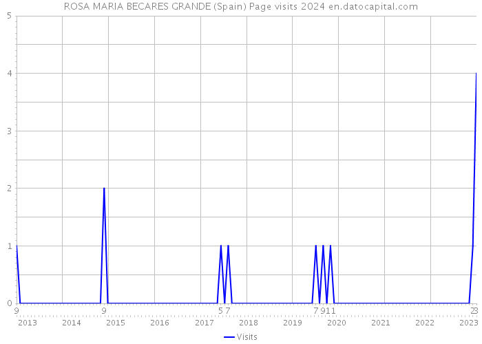 ROSA MARIA BECARES GRANDE (Spain) Page visits 2024 
