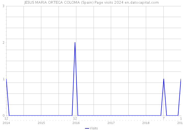 JESUS MARIA ORTEGA COLOMA (Spain) Page visits 2024 