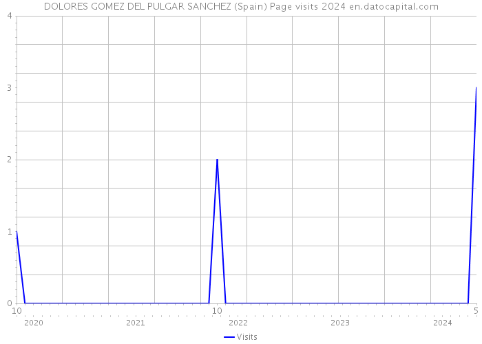 DOLORES GOMEZ DEL PULGAR SANCHEZ (Spain) Page visits 2024 