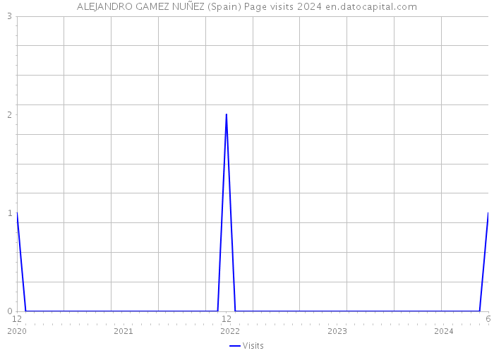 ALEJANDRO GAMEZ NUÑEZ (Spain) Page visits 2024 