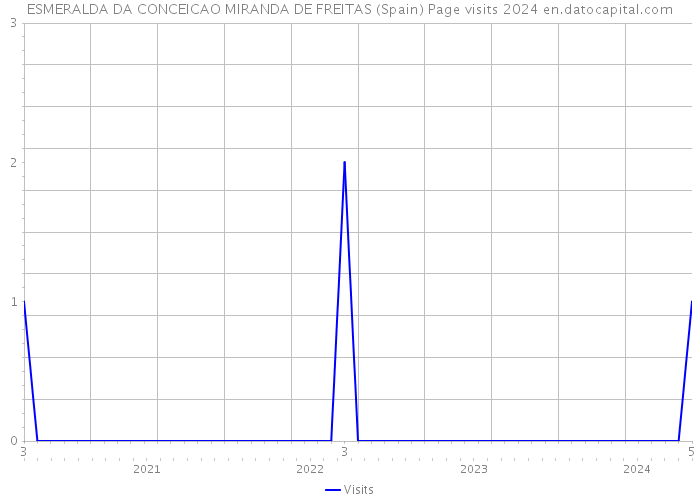 ESMERALDA DA CONCEICAO MIRANDA DE FREITAS (Spain) Page visits 2024 