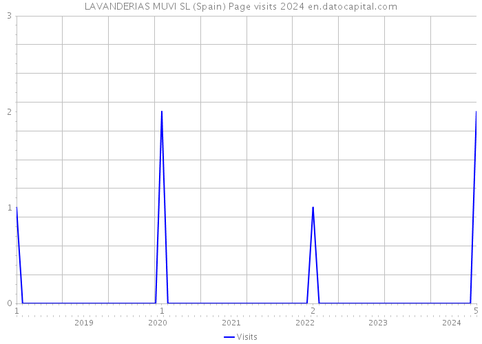 LAVANDERIAS MUVI SL (Spain) Page visits 2024 