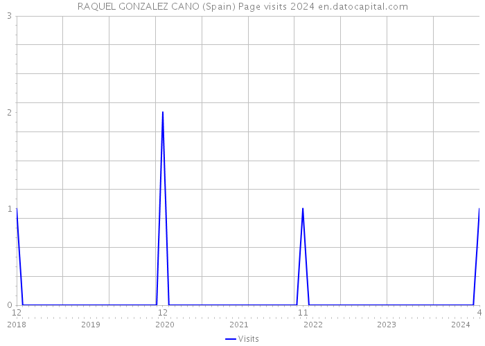 RAQUEL GONZALEZ CANO (Spain) Page visits 2024 