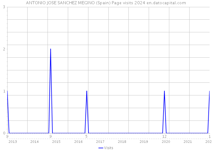 ANTONIO JOSE SANCHEZ MEGINO (Spain) Page visits 2024 