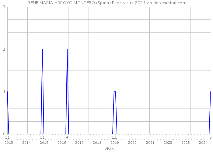 IRENE MARIA ARROYO MONTERO (Spain) Page visits 2024 