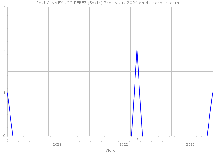 PAULA AMEYUGO PEREZ (Spain) Page visits 2024 