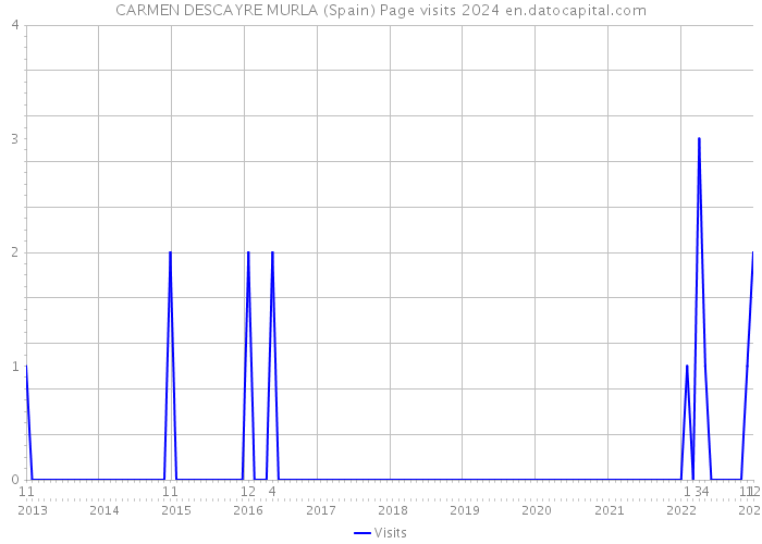 CARMEN DESCAYRE MURLA (Spain) Page visits 2024 
