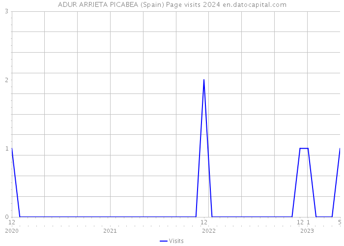 ADUR ARRIETA PICABEA (Spain) Page visits 2024 