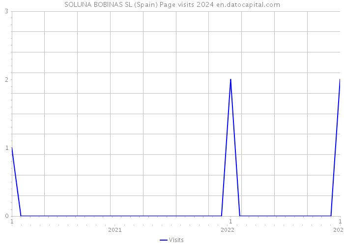 SOLUNA BOBINAS SL (Spain) Page visits 2024 