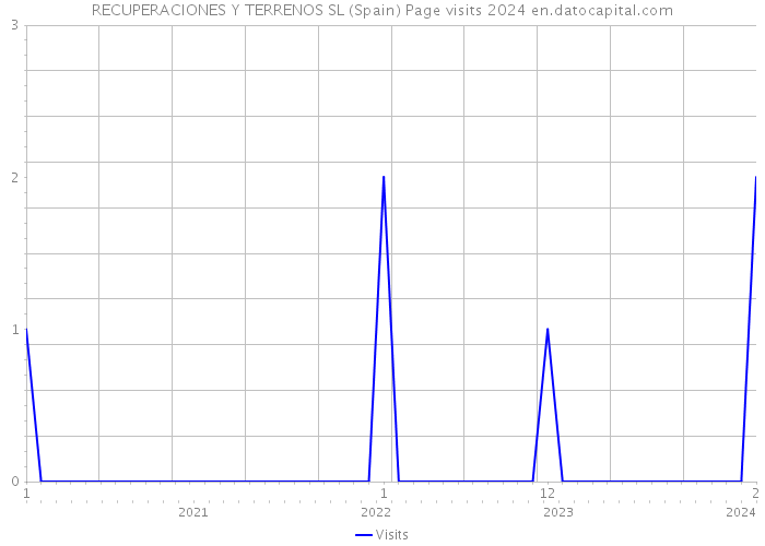 RECUPERACIONES Y TERRENOS SL (Spain) Page visits 2024 