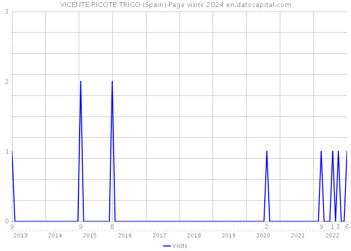 VICENTE RICOTE TRIGO (Spain) Page visits 2024 
