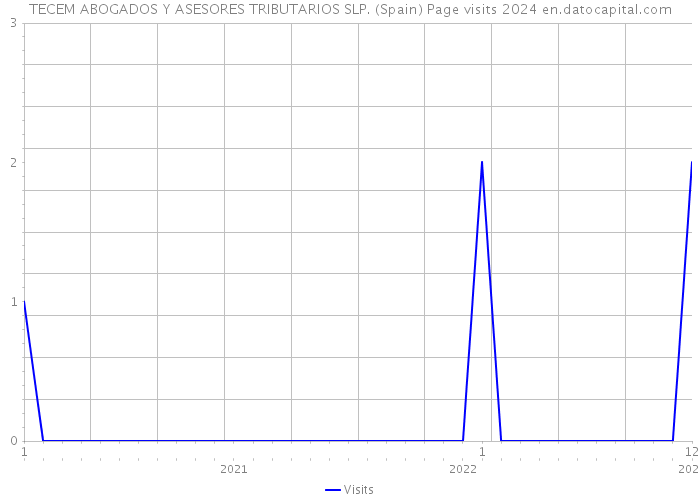 TECEM ABOGADOS Y ASESORES TRIBUTARIOS SLP. (Spain) Page visits 2024 
