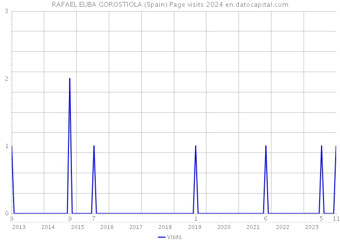 RAFAEL EUBA GOROSTIOLA (Spain) Page visits 2024 