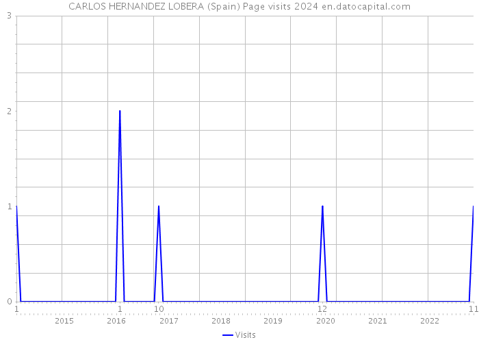 CARLOS HERNANDEZ LOBERA (Spain) Page visits 2024 