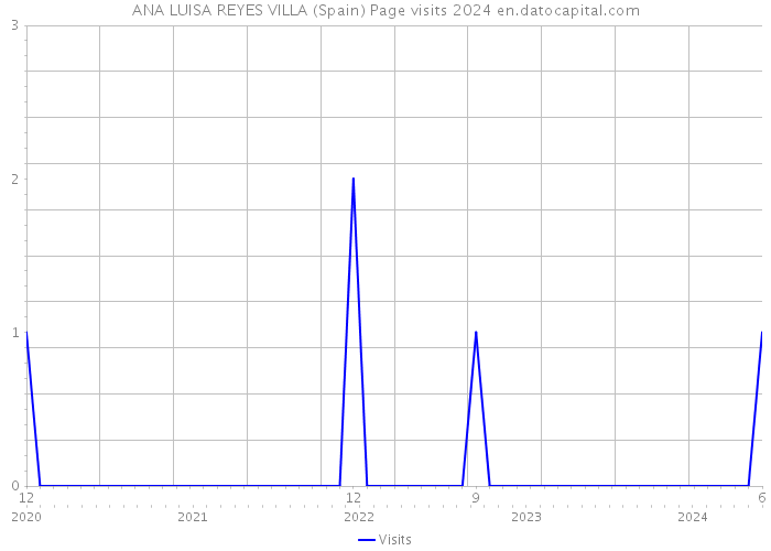 ANA LUISA REYES VILLA (Spain) Page visits 2024 