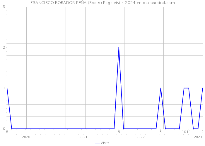 FRANCISCO ROBADOR PEÑA (Spain) Page visits 2024 