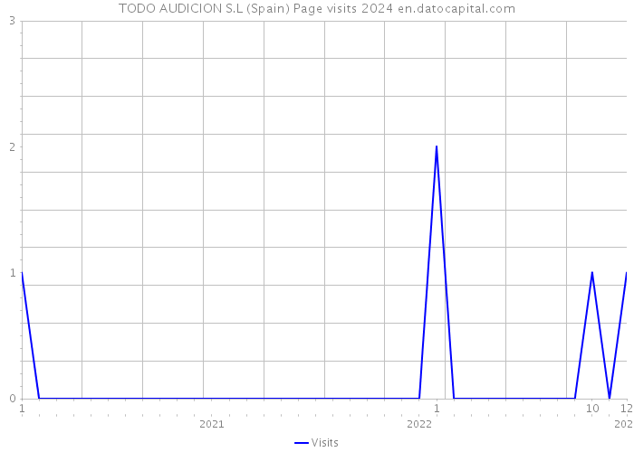 TODO AUDICION S.L (Spain) Page visits 2024 