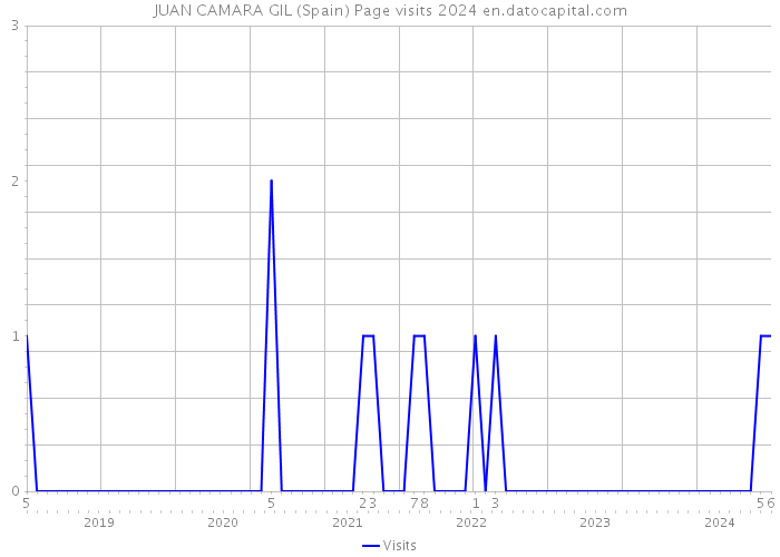 JUAN CAMARA GIL (Spain) Page visits 2024 