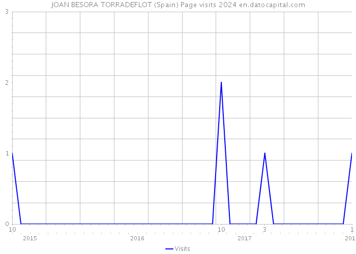 JOAN BESORA TORRADEFLOT (Spain) Page visits 2024 
