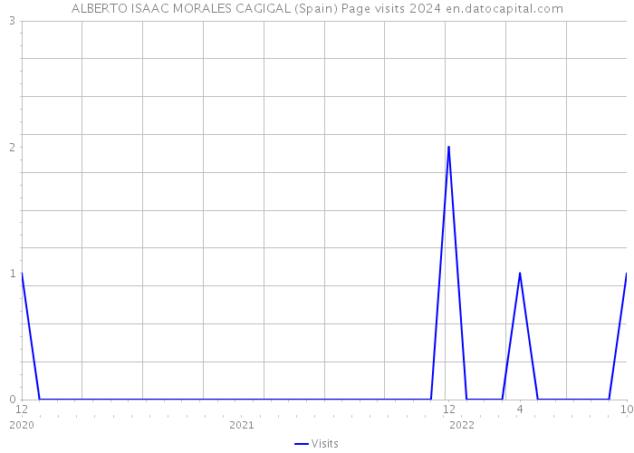 ALBERTO ISAAC MORALES CAGIGAL (Spain) Page visits 2024 