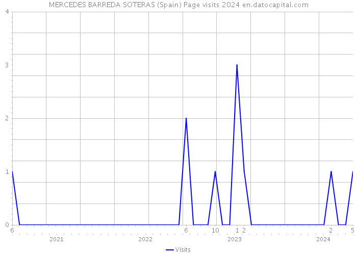 MERCEDES BARREDA SOTERAS (Spain) Page visits 2024 