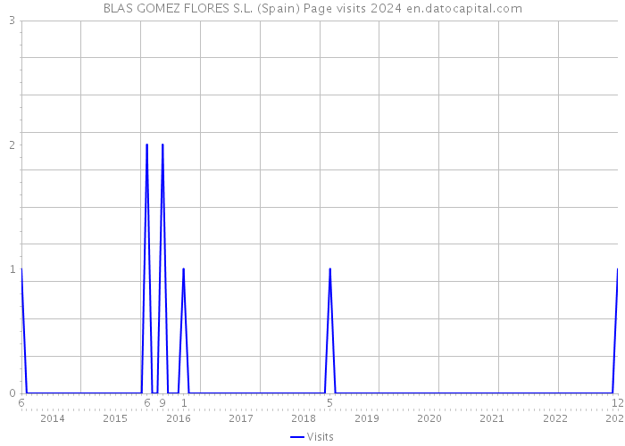 BLAS GOMEZ FLORES S.L. (Spain) Page visits 2024 