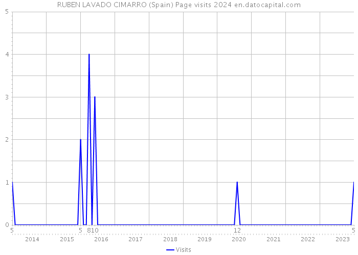 RUBEN LAVADO CIMARRO (Spain) Page visits 2024 