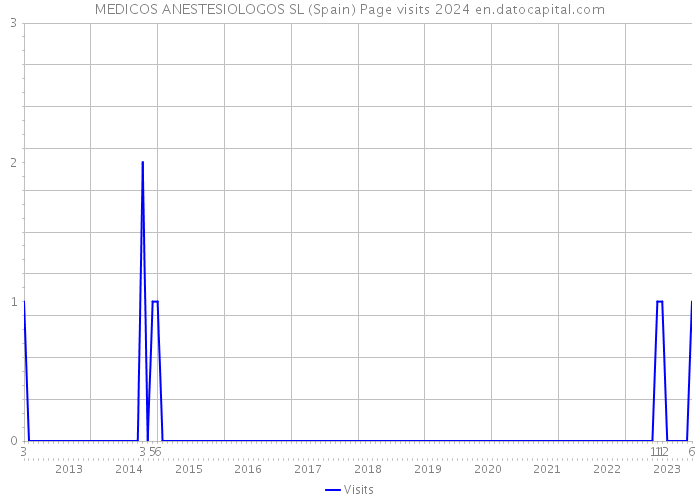MEDICOS ANESTESIOLOGOS SL (Spain) Page visits 2024 