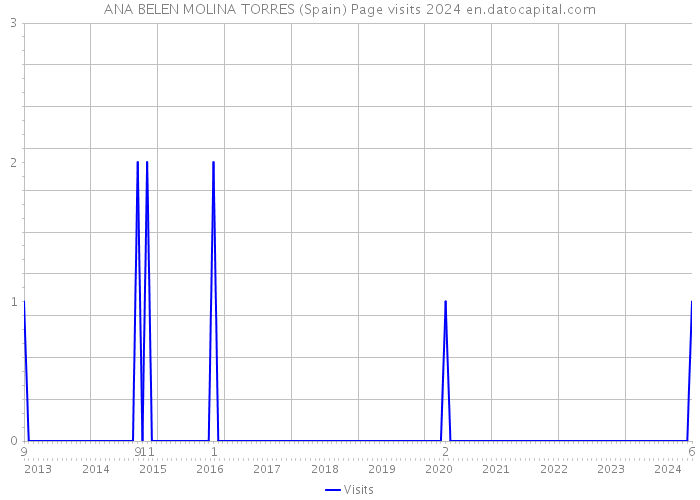 ANA BELEN MOLINA TORRES (Spain) Page visits 2024 