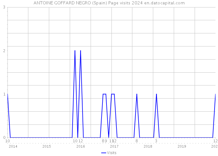 ANTOINE GOFFARD NEGRO (Spain) Page visits 2024 