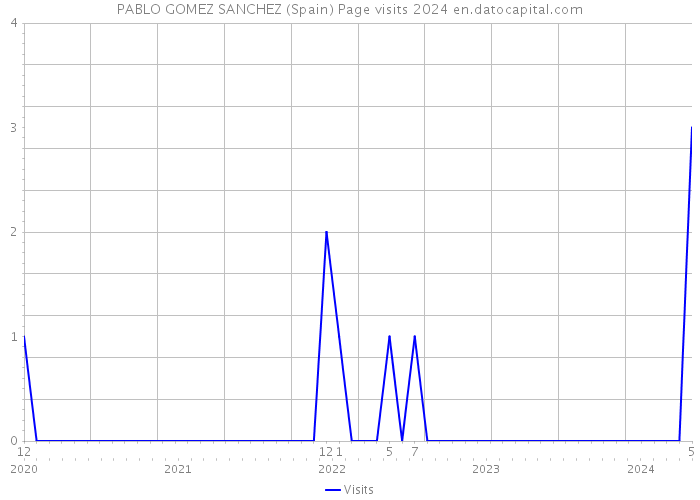 PABLO GOMEZ SANCHEZ (Spain) Page visits 2024 