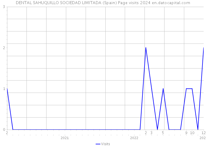 DENTAL SAHUQUILLO SOCIEDAD LIMITADA (Spain) Page visits 2024 