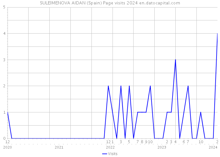 SULEIMENOVA AIDAN (Spain) Page visits 2024 