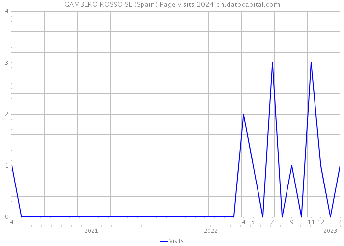 GAMBERO ROSSO SL (Spain) Page visits 2024 