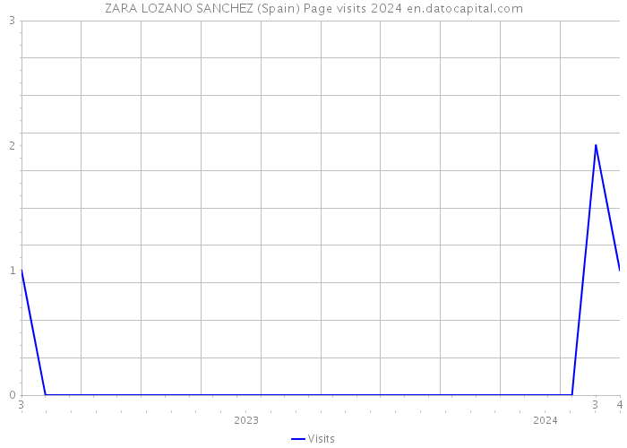 ZARA LOZANO SANCHEZ (Spain) Page visits 2024 