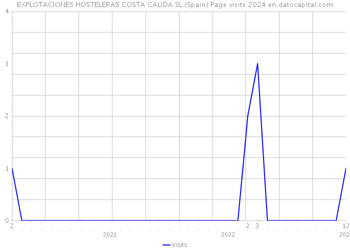 EXPLOTACIONES HOSTELERAS COSTA CALIDA SL (Spain) Page visits 2024 